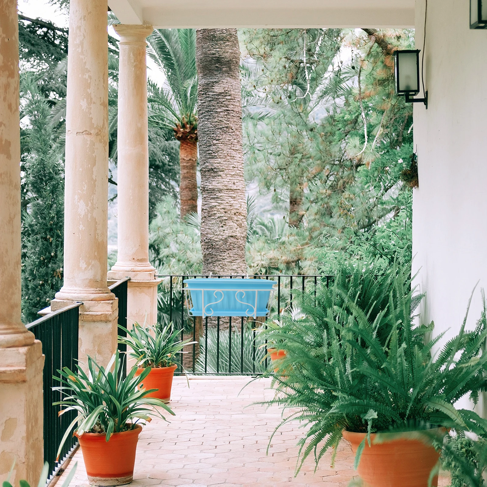 

Hanging Flowerpot Plant Pots Indoor Durable Rectangular Tray Flowerpot St Vertical Gardening Home Balcony Decor