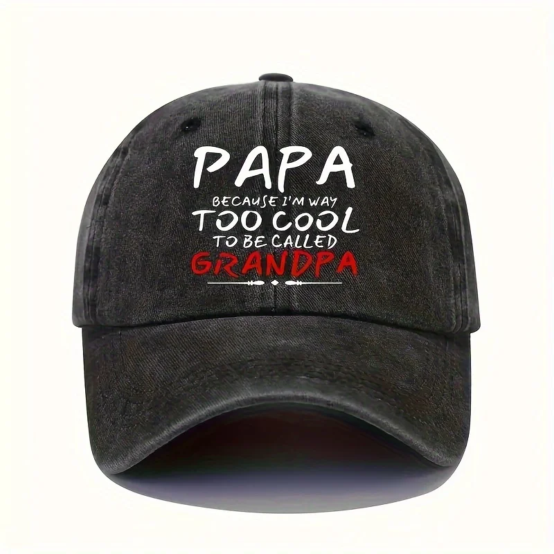 قبعة بيسبول مغسولة - بابا رائعة جدًا - مناسبة للرياضة والسفر والاستخدام اليومي - أغطية رأس عصرية، وأعياد الميلاد، وهدايا العطلات