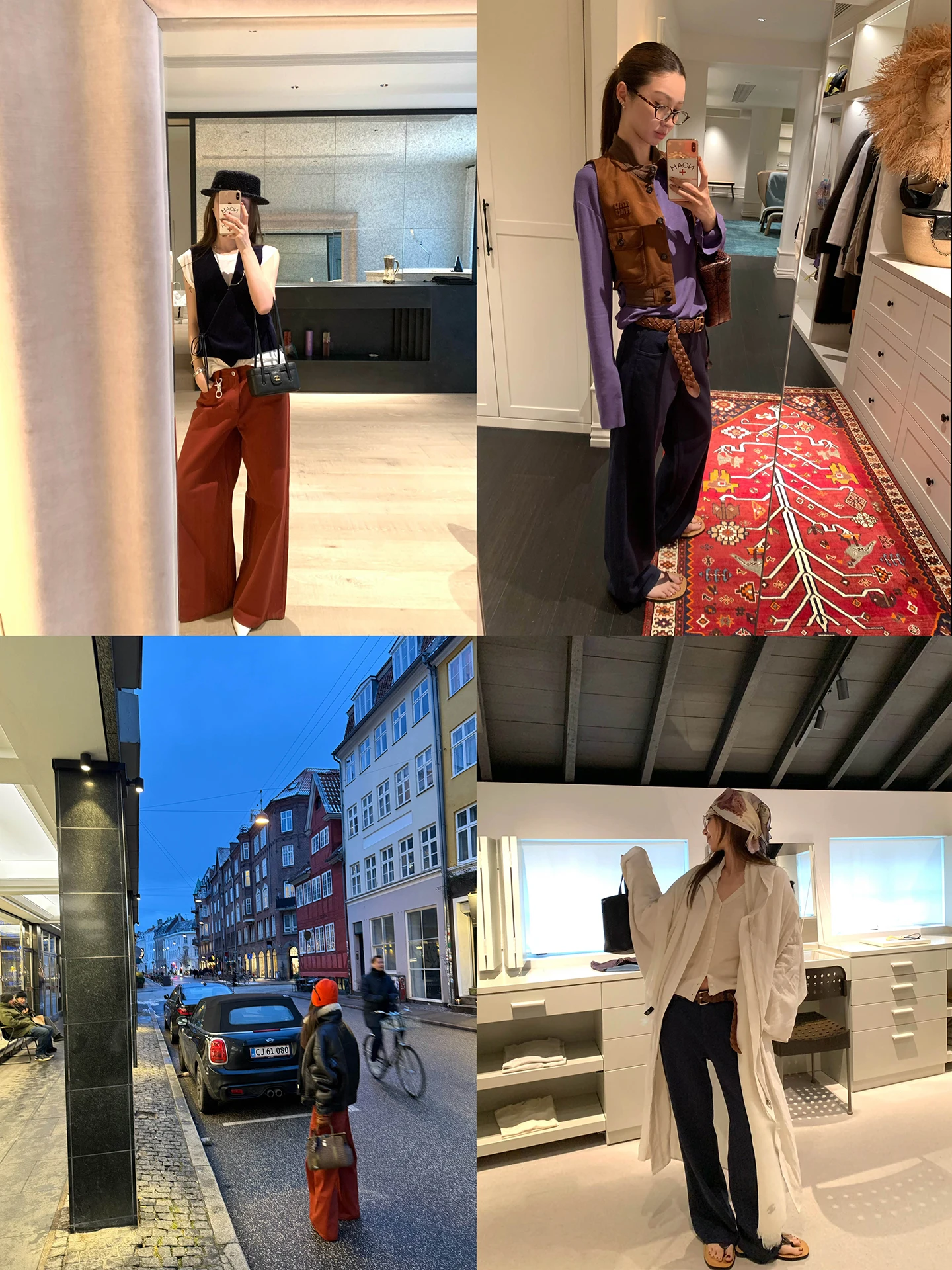 

Брюки Vcruan Aige Bri Red: Мягкие, универсальные, из шелка, хлопка и денима, синие, французский стиль, весенняя новинка, свободный крой, размер L.