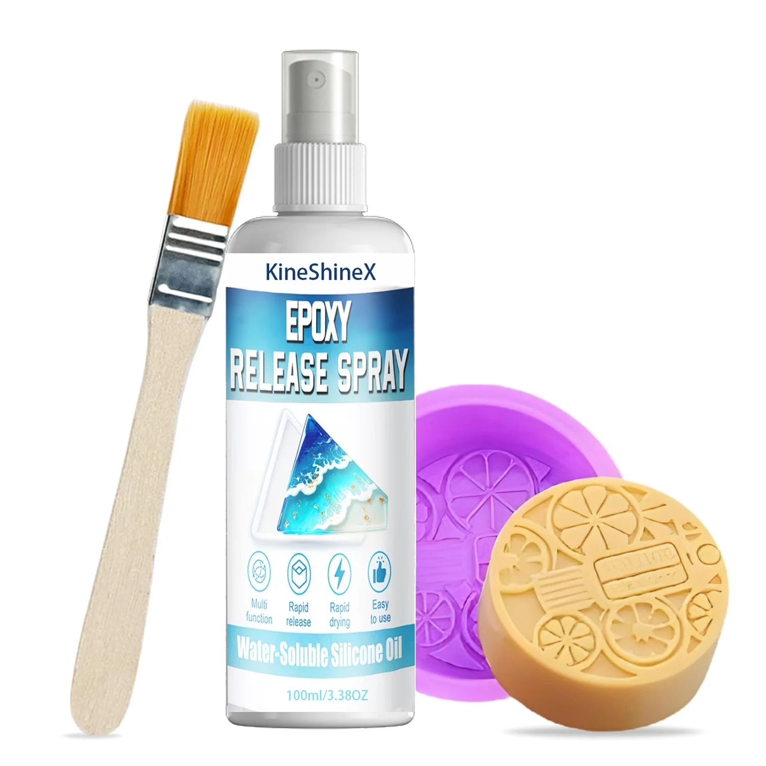 Silikon-Trennspray, Epoxid-Trennspray, stark klebend, schnell trocknend, antihaftbeschichtet, verlängert die Formenlebensdauer, leicht zu reinigen, vielseitig einsetzbar