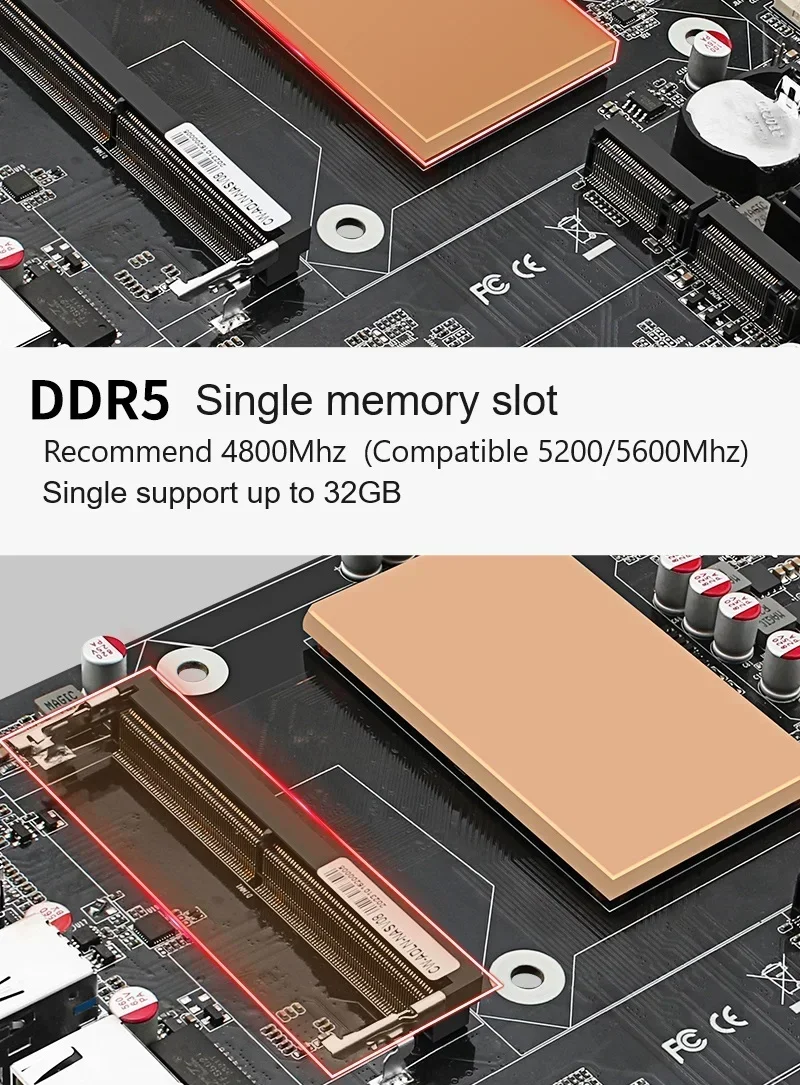 BitPC Intel N100/i3-N305 Nas اللوحة الرئيسية DDR5 2 * M.2 NVMe 6 * SATA 3.0 ITX I226-V SO-DIMM 4 * 2.5G Lan Board نوع اللوحة الأم