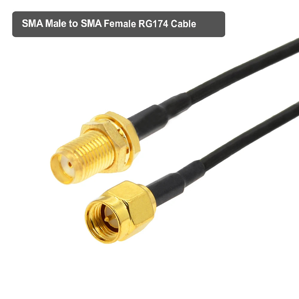 5M 10M 15M SMA Male to SMA Female RG174 WIFI Antenna Extension Cable Wireless Router Coax Jumper Pigtail SMA M/F RF Coaxial Cord