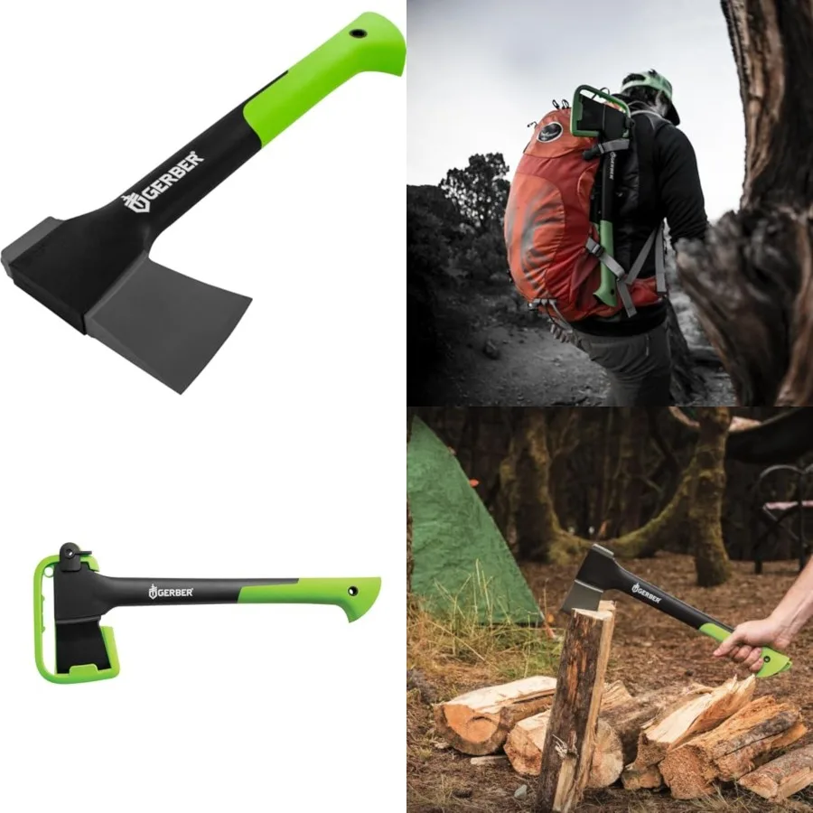 Gear Freescape Hatchet, 17.5" Forged Steel Blade Axe with Sheath for Survival, Bushcraft and Camping Gear, Lightweight and Dura