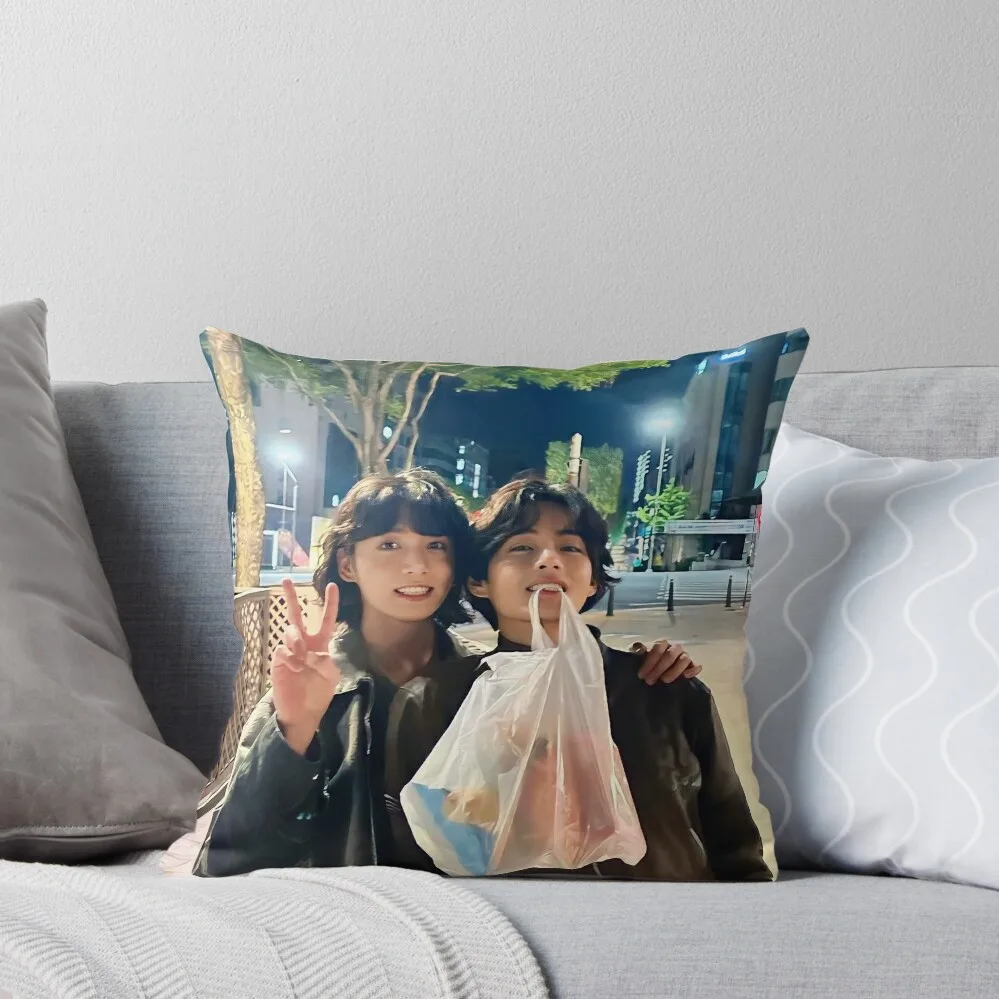 Taekook Throw Pillow autumn pillowcase christmas pillowcases pillow