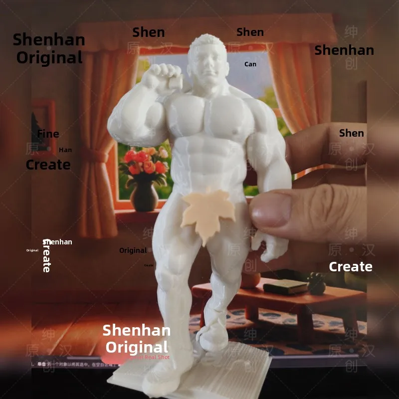 David's New Original 3D Printed Fitness Muscle Male Figure Model Meaty Version Artwork Collectible Adult Petg Material Toy Model