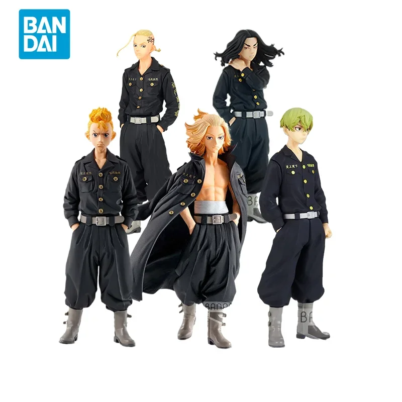 Bandai Original Tokyo Revengers Anime figura Mikey Draken y otros figuras de acción de juguete para niños regalo modelo coleccionable