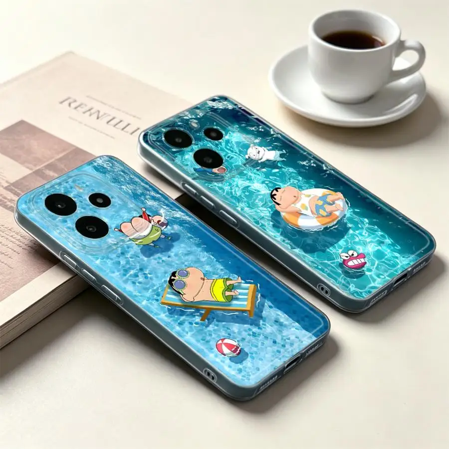 Cartoon Boy Pool Art Soft Phone Cover Case for Xiaomi Redmi Note 15 11S 12 12S 11 9 10 Note 13 14 Pro Plus A4 13C 10S 14C