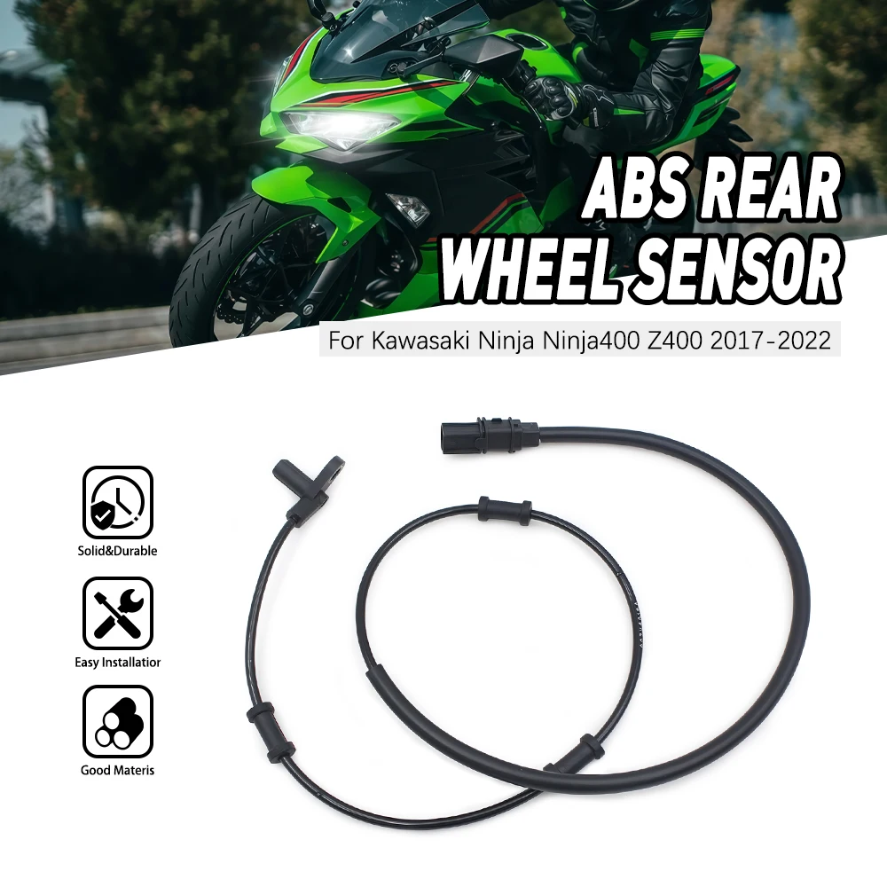 

Rear Wheel Speed Sensor ABS For Kawasaki Ninja 400 Z400 2017 2018 2019 2020 2021 2022Brake System Sensor Cable Motorcycle Parts