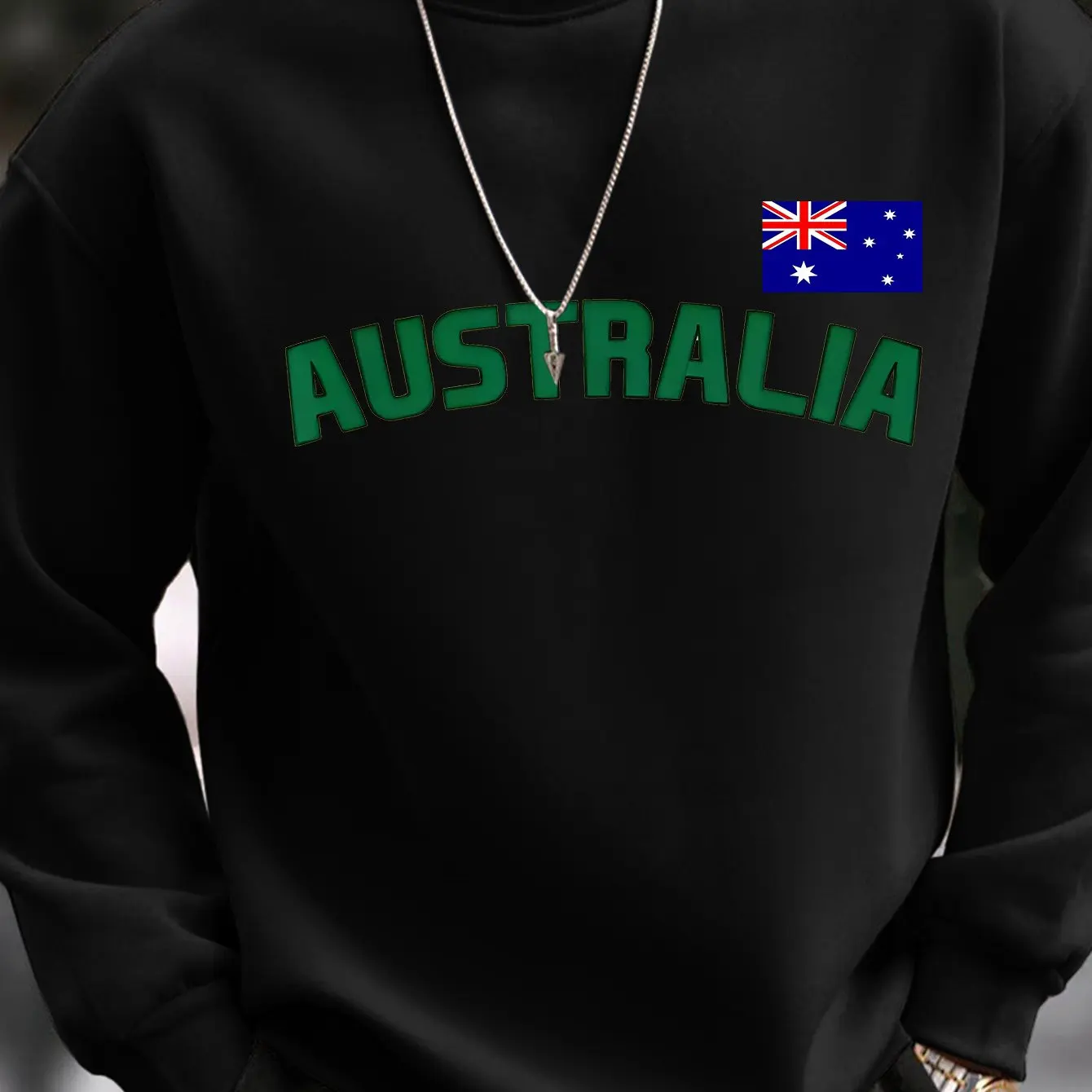 Men Hoodie Sport Men Pullover Sweatshirt Men Australia Flag 3DPrint Long Sleeve Oversize O-Neck Pullover Sweatshirt Men Clothing