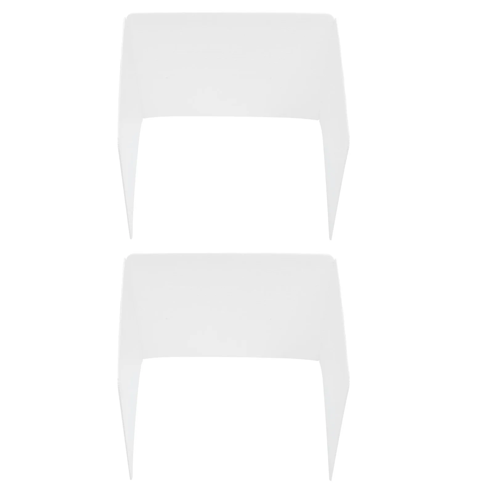 

2pcs Plastic Sneeze Guard Board Desk Divider Panel Countertop Students Protective Shield Self Standing Office Classroom Barrier