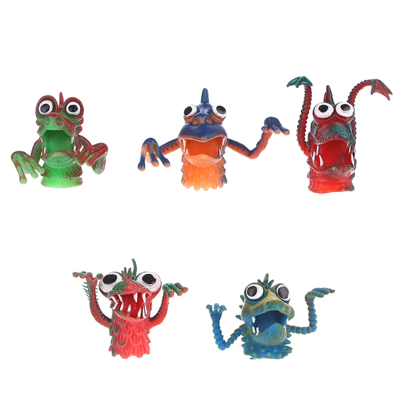 Heiß verkaufen PVC Monster Finger Puppen Kinder lustige Monster Spielzeug Party begünstigt Puppen Spielzeug