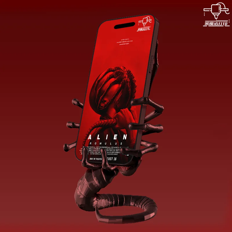 

Фигурка инопланетянина, обнимающее лицо, держатель для телефона, модная фигурка, подарок, орнамент, держатель для телефона с изображением инопланетянина, Смертельный корабль, подарок на день рождения, друзьям