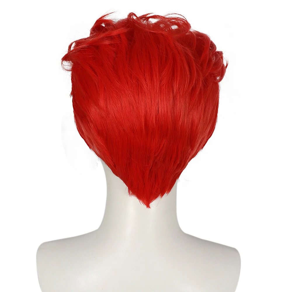 Anime Sakuragi Hanamichi Cosplay Wig Men Red Short Hair Heat Resistant Synthetic Wig Halloween Carnival Costume Prop
