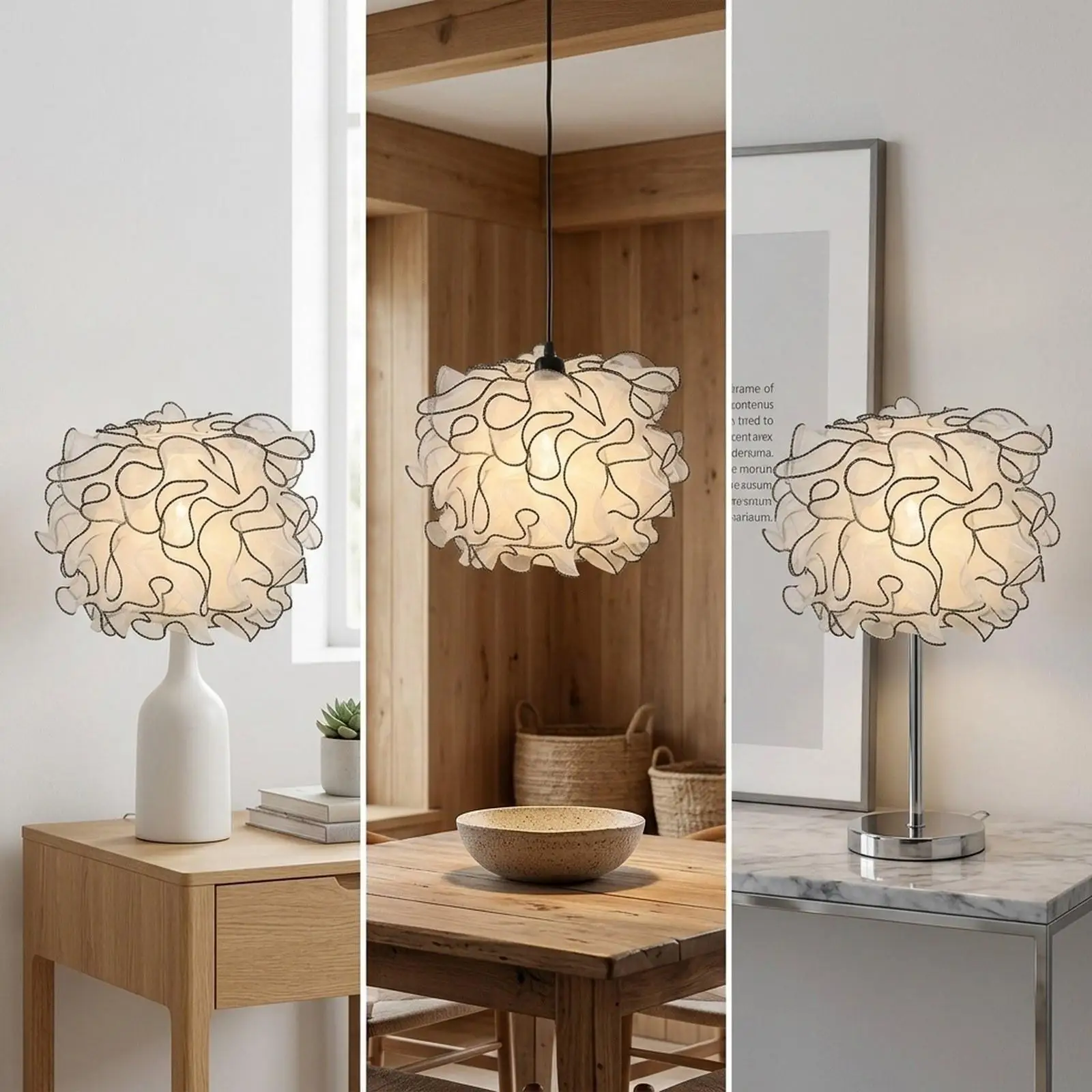 Lamp Shade Decor Easy Installation Decorative Light Cover Light Shade Lamp Cover for Cafe Dining Room Farmhouse Restaurant Home