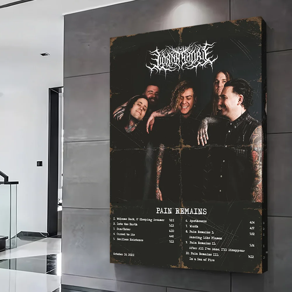 Lorna Shore Pain Remains Album Cover Printing Poster Custom Pictures Wall Art Canvas Painting Gift for Room Decoration Wand Deko