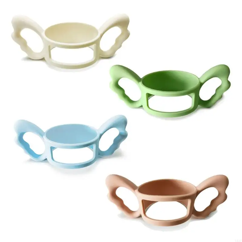 Tay cầm chai Y8AF cho bé ăn silicon teether mềm và toàn