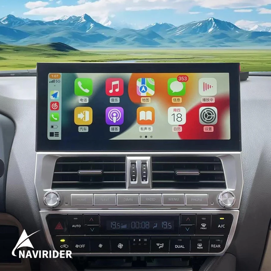 

Автомагнитола 2 Din, Android 14, мультимедийный видеоплеер для Toyota Land Cruiser Prado 150 2018-2023, GPS-навигатор для Carplay