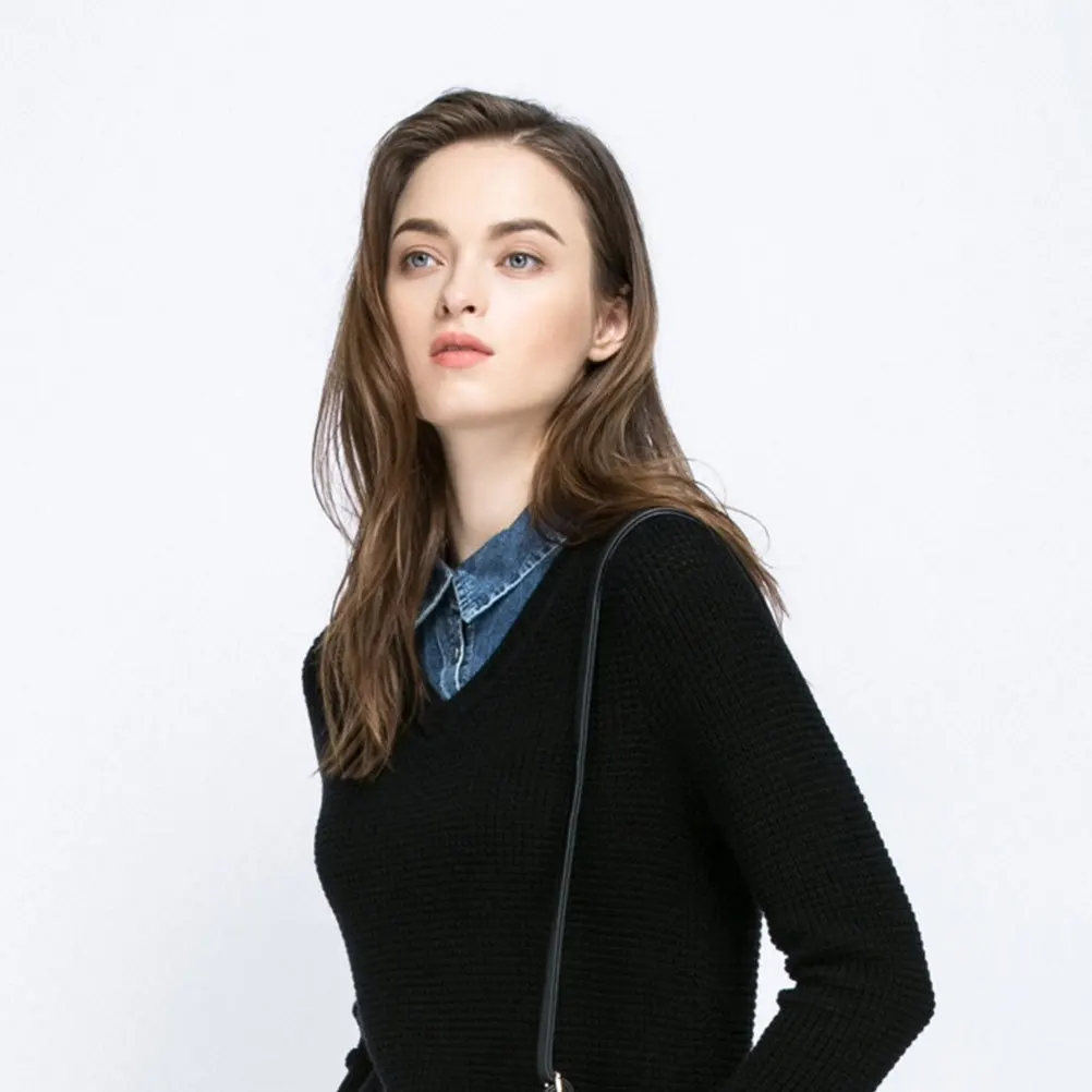 

Fake Cotton Denim Adjustable Detachable Shirtless Collar For Men Women Party Wedding Outfit Accessory False Collar Half