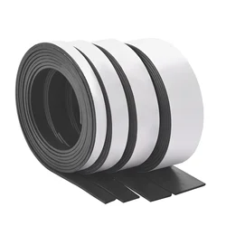 1 Meter Flexible Rubber Magnetic Strip Self-Adhesive Backing Magnetic Tape e for Crafts, Refrigerator Magnrt, Sticker, Organizer