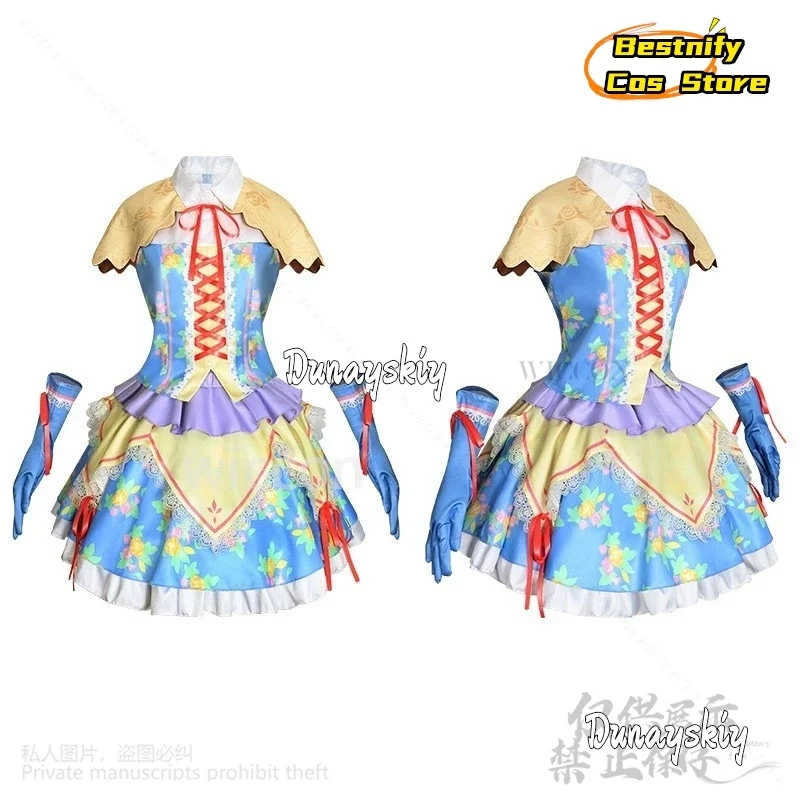 CosplayAnime Aikatsu！cosplay Kiriya Aoi Kawaii Japanese Idol Costume Flower Dress Lolita Lovely Girls Jirai Kei Uniform Wigs 코스프