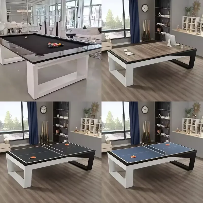 Custom High Grade Solid Wood Slate Billiard Pool Table 9ft 8ft 7ft Luxury Folding Design Leather Modern Popular Game Table