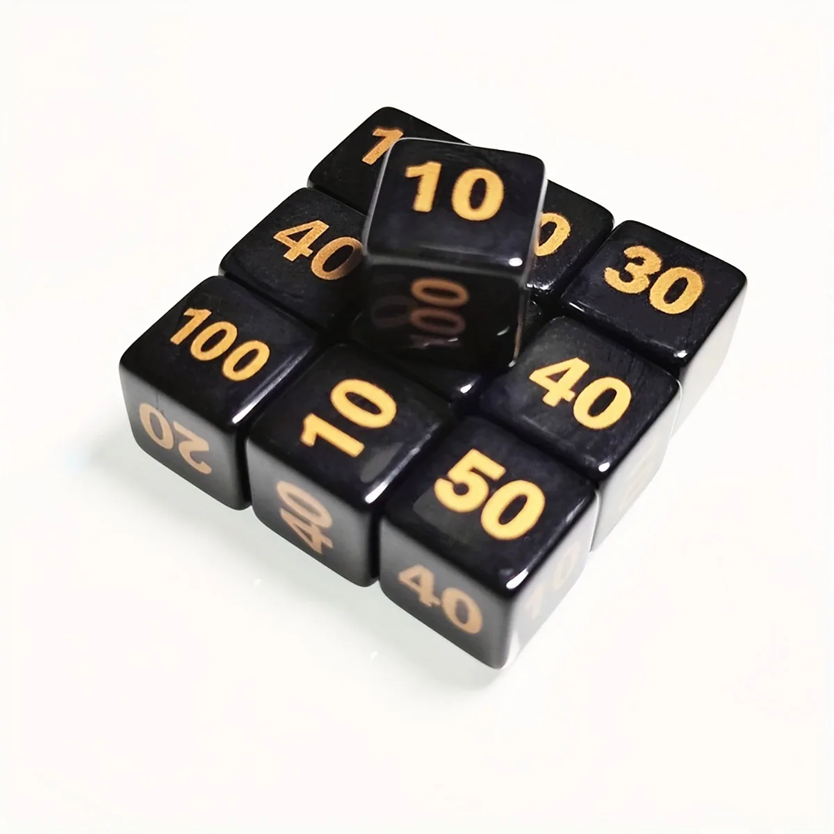 

10 PTCG counting indicator dice, acrylic number dice, perfect accessory for and card games, a must-have for PTCG players