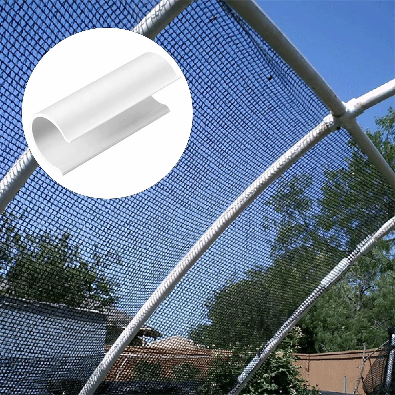 For PVC Conduits Bird Protection Clips Greenhouse Fasteners Gardening Projects Easy Attachment Robust PP Material