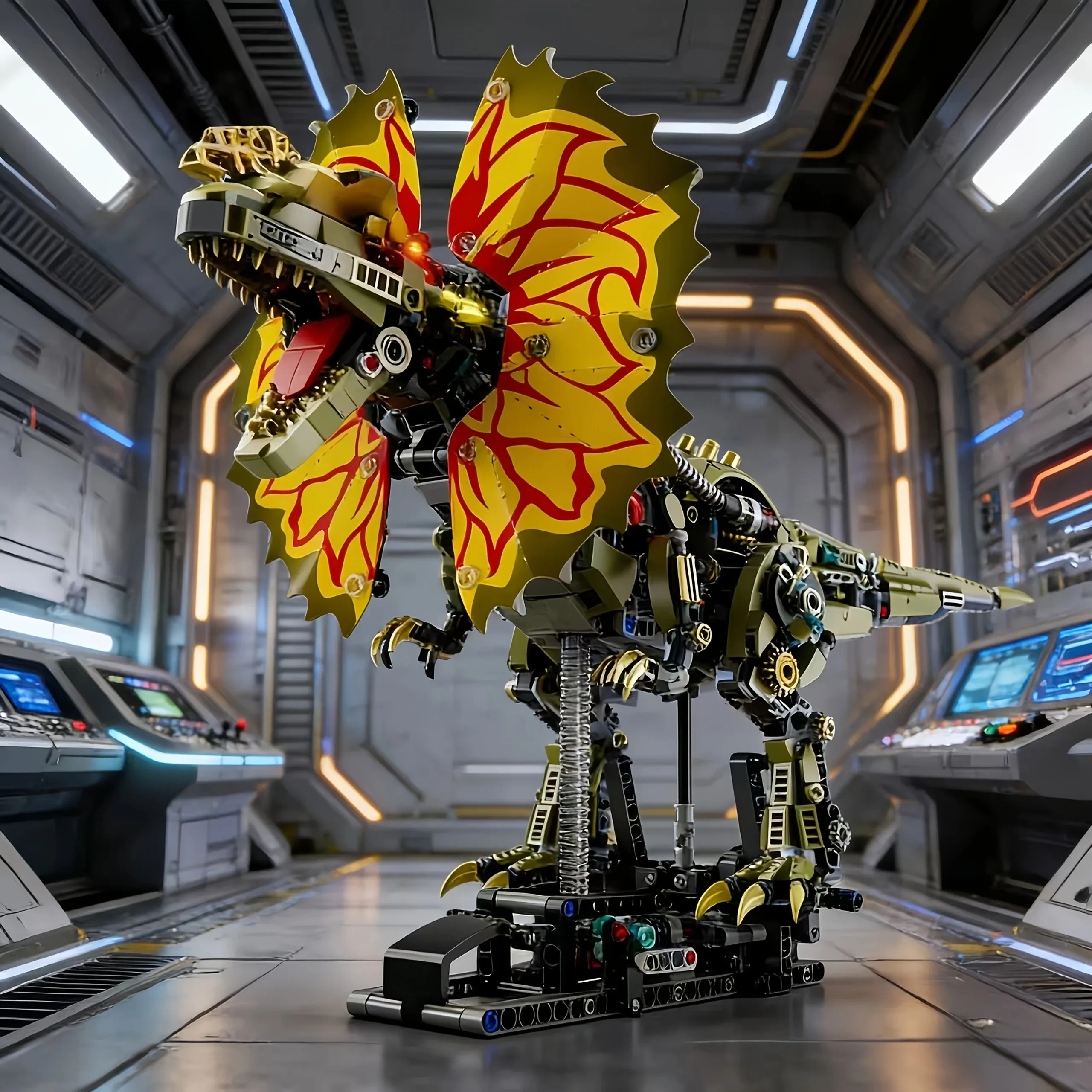 

Набор для сборки механической модели динозавра Тираннозавр Рекс (1277 деталей), игрушка-конструктор, украшение, подарок