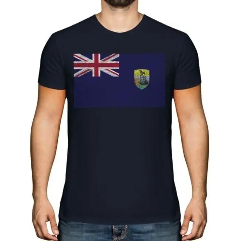 Heiliger Helena Scribble Flagge Herren Camiseta Geschenk St.H Salihen St.Helena