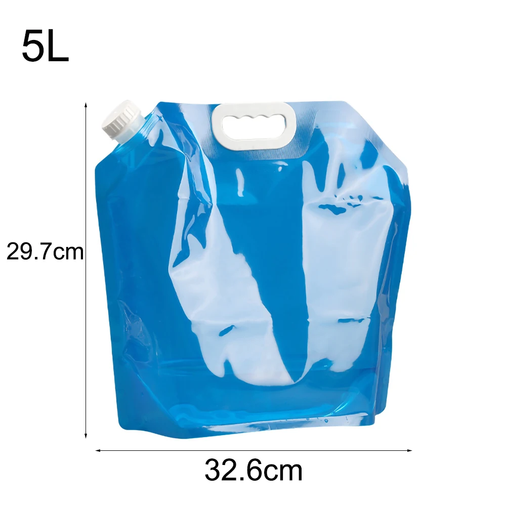 5/10L المحمولة التخييم حقيبة المياه طوي حاوية مياه كبيرة في الهواء الطلق 10 لتر أكياس المياه للطي تخزين المياه دلو