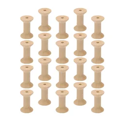 20/100pcs Spool Stand Embroidery Floss Wood Thread Spools Hand Embroidery Thread Crafts Cord Spool Accessories