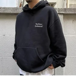 The Ennoy Professional Casual and versatile hooded pullover sweatshirt, simple long sleeve top