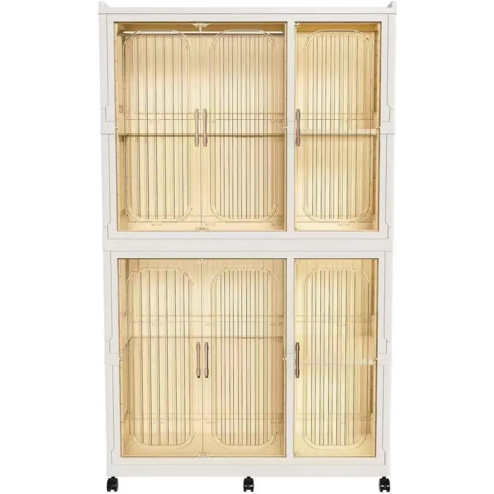 Magnetic 6-Section Closet Organizer with Hanging Rods