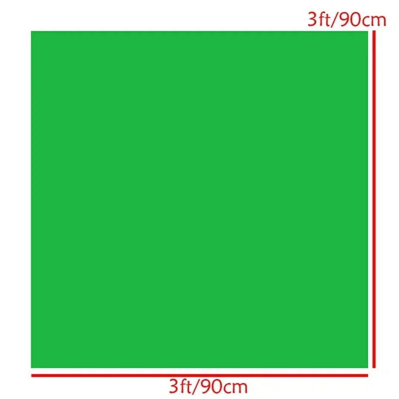 Green Screen Photo Background 90/100/120/150cm Background Cloth Photography Chroma Key Backdrops for Studio Professional Decor