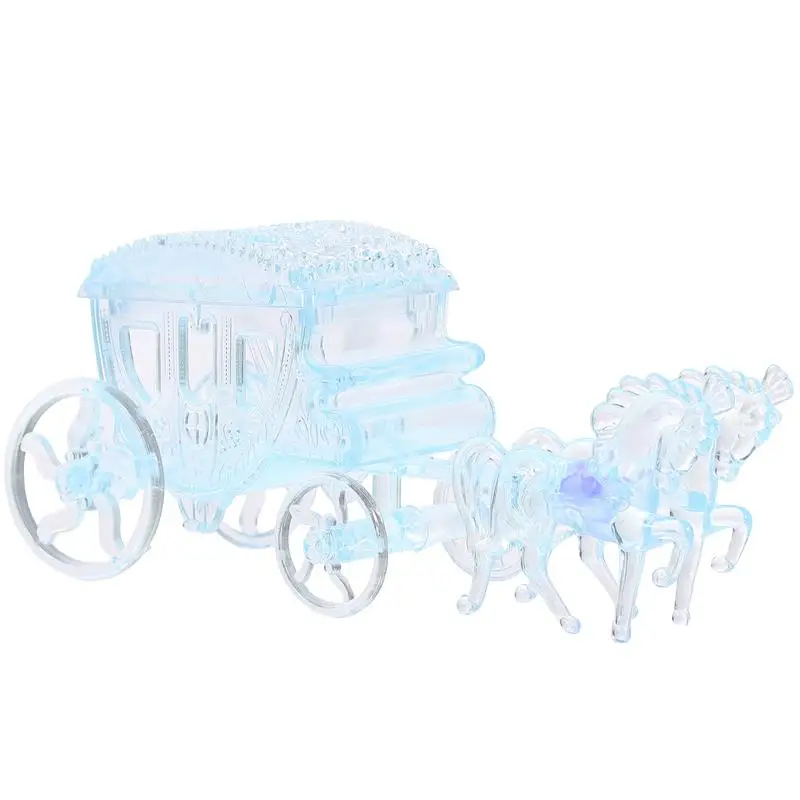 1pc Wedding Carriage Gift Box Plastic Cart Candy Boxes Princess Carriage Christmas Party Favors Baby Shower Wedding Carriage