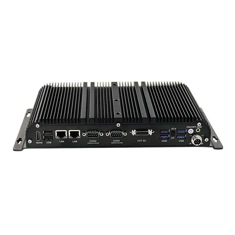 Custodia in alluminio Fanless Industrial ITX Mini PC i5-10210U Quad Core 8 Thread Computer desktop Sistema Barebone Linux