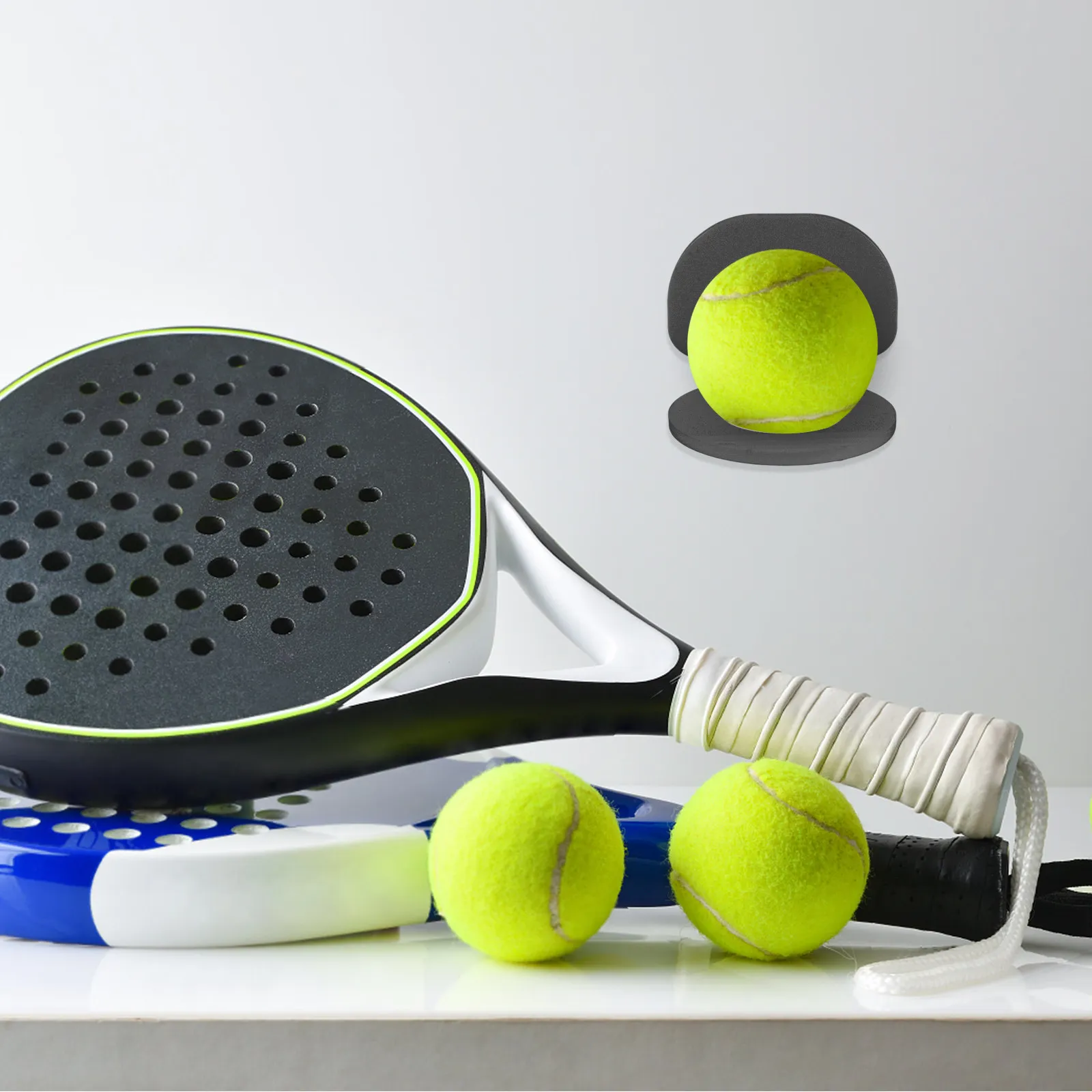 2Pcs Heavy Duty Adjustable Ball Practice Stand for Baseball Softball Tennis Golf Balls Portable Foldable Training Equipment Wall