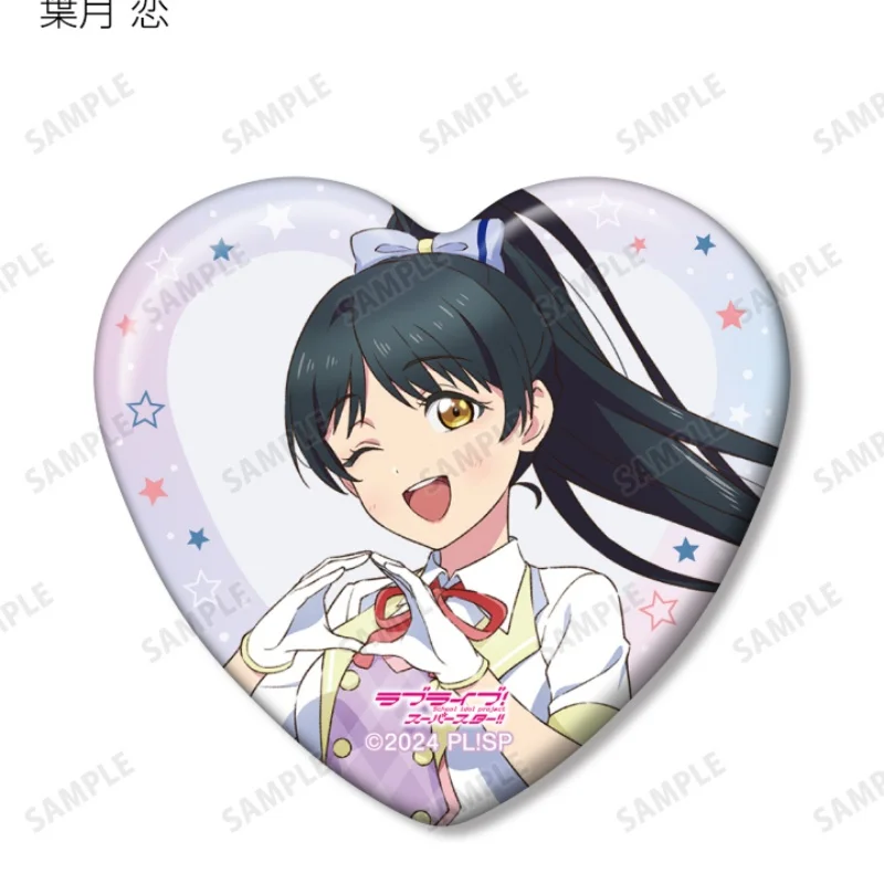 Love Live! Superstar!! Shibuya Kanon Heanna Sumire Heart Shape Acrylic Pendant Keychains Bag Decorations Gifts For Friends