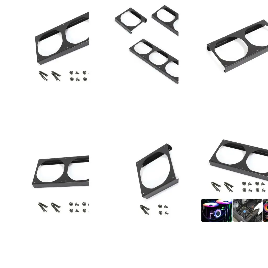  Metal Fan Risers 25mm Lift Optimizes Computer Case Ventilation System