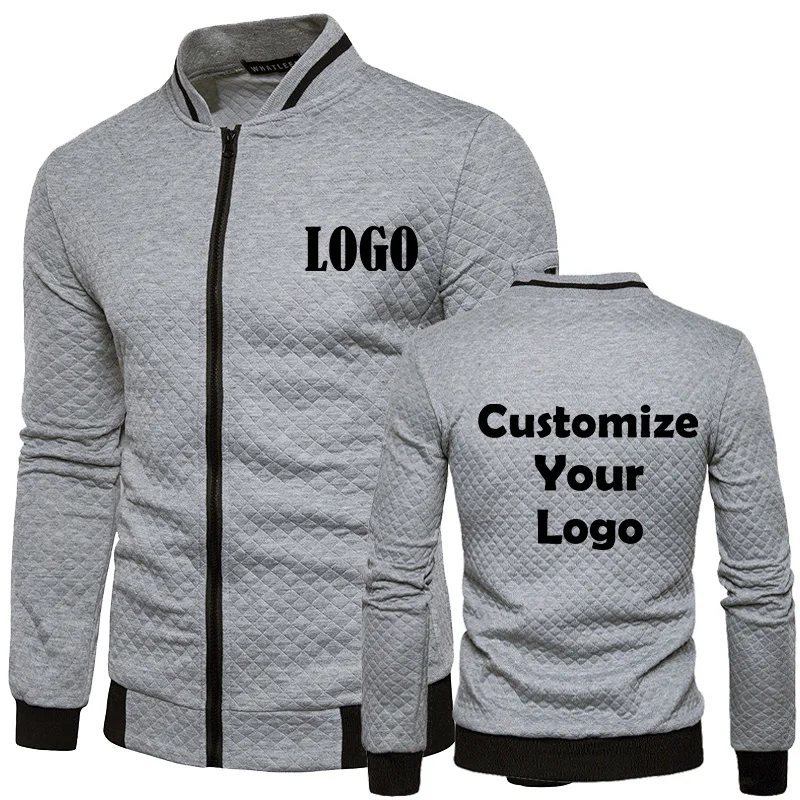 Chaqueta con cremallera para hombre, abrigo personalizado, ropa informal de carga al aire libre, ropa de calle, nueva moda