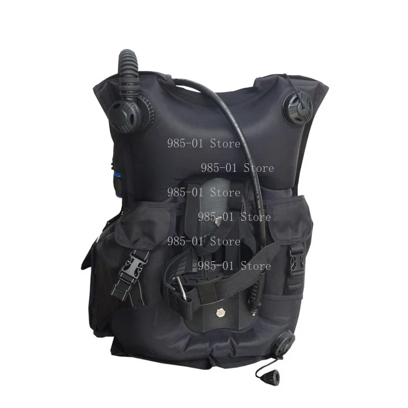Adjustable Front BCD Diving Buoyancy Compensator Wetsuit Vest with Quick Release Weight Pocket