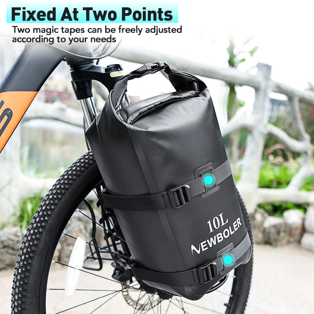 NEWBOLER Bicycle Front Fork Shelf With Metal Bike Fork Bag MTB Road Cycling Racks Load Bearing 10LPortable Bike Bag Accessory