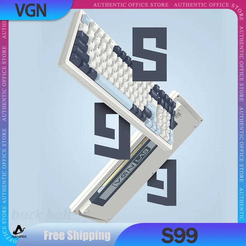 

VGN S99 Mechanical Keyboard 3mode 2.4G Bluetooth Wireless Keyboards 99keys Hot Swap Gasket Structure Custom Gamer Keyboard Gifts