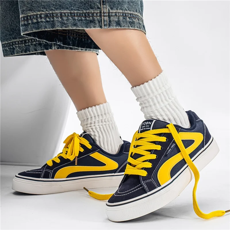 Sapato de lona preta clássico masculino, sapato vulcanizado, tênis de skate respirável, espadrille com cordões, moda quente