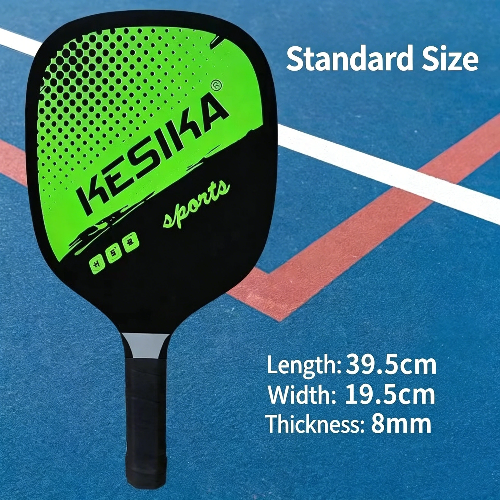 2 Rackets & 4 Pickleballs Balls Pickleball Rackets Set Pickleball Paddle Set Pickle-Ball Racquet with Balls Sports Accessory view 6