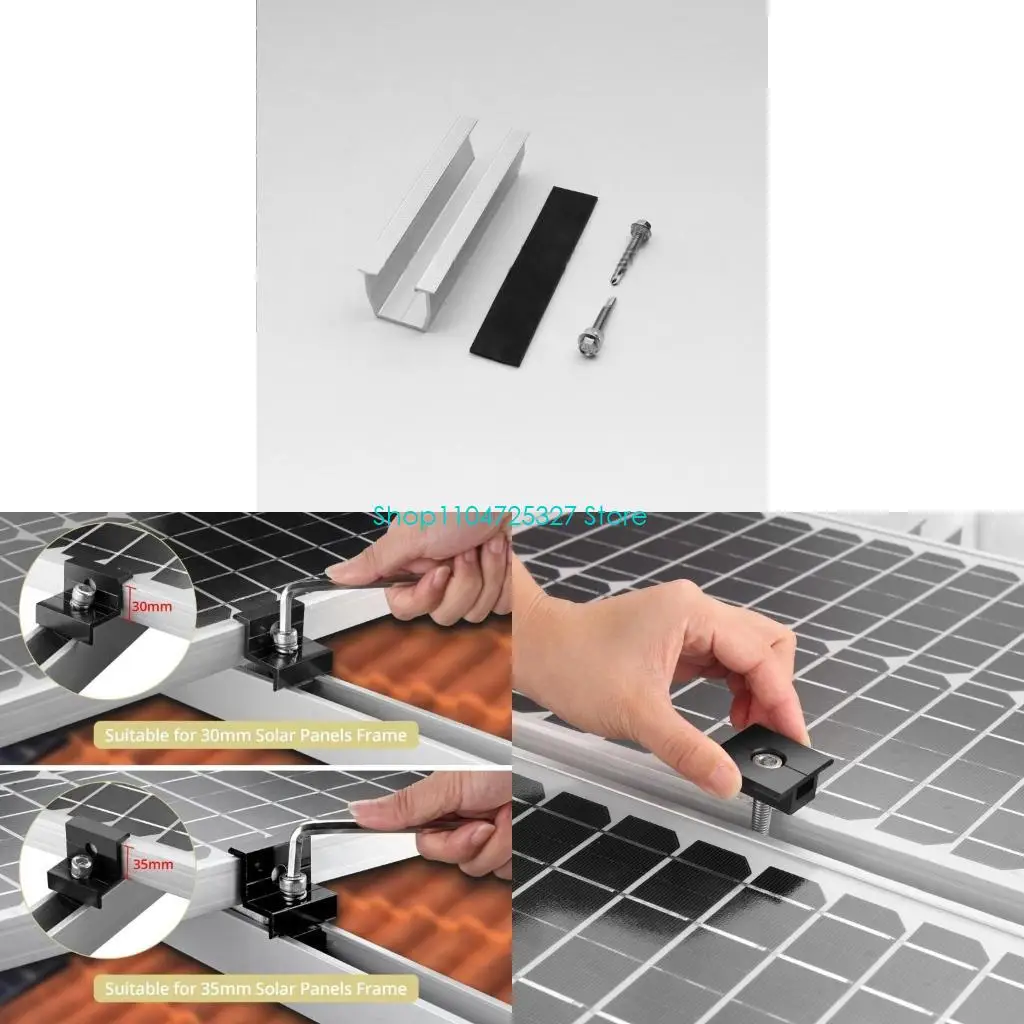 

D8KF 6Pcs Solars Panel Mounting Brackets for Easy Installation on Various Items