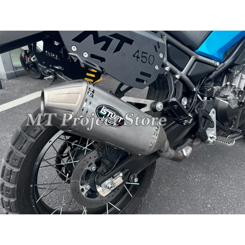 

Slip On For CFMOTO 450MT 450 MT IBEX450 IBX 450 2024 2025 Motorcycle Exhaust Escape System Middle Link Pipe Muffler DB Killer