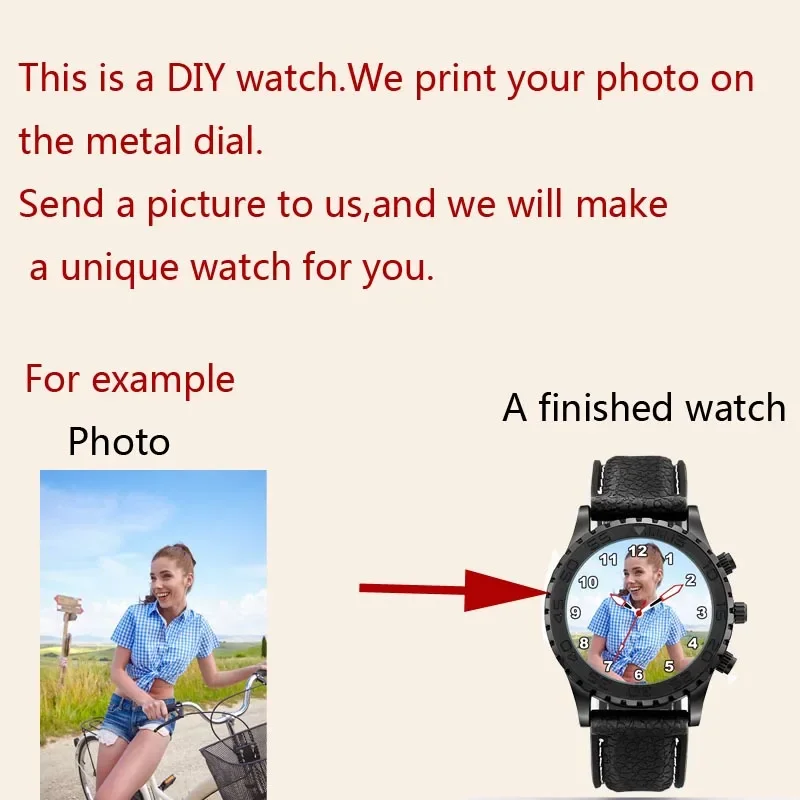 A3332 Mannen Custom Foto Horloge Siliconen Band Rubber Horlogeband Waterdichte Sport Gym Relogio Masculino Gepersonaliseerde Festival Cadeau