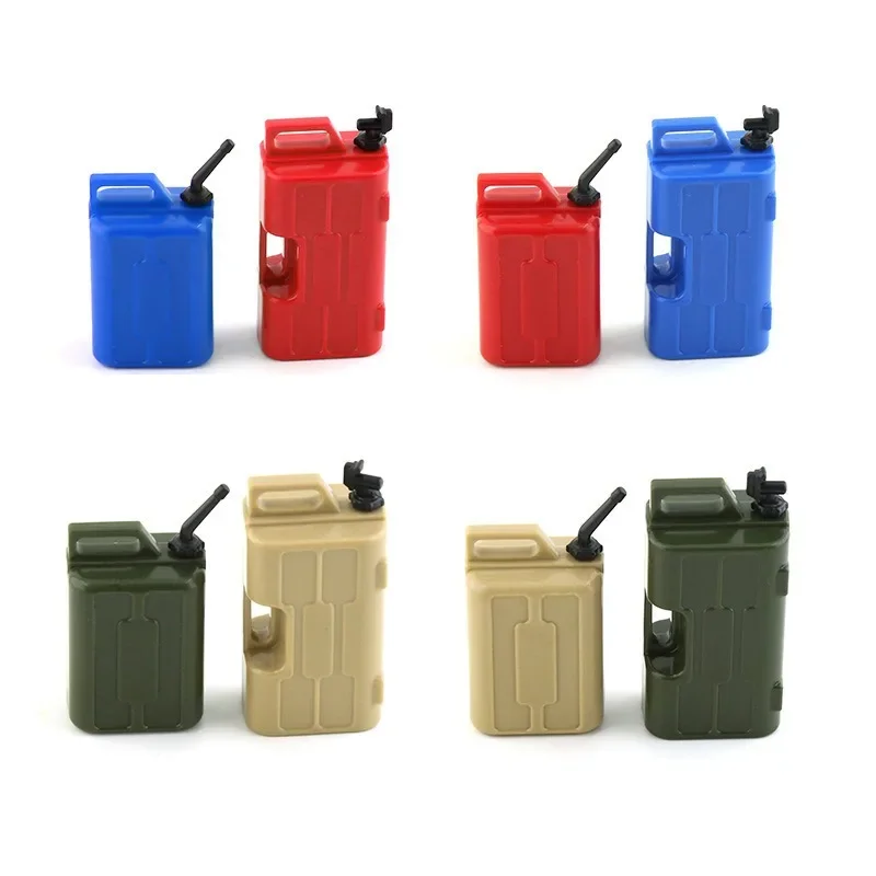 1 Set RC Car Mini Fuel Tank & Water Jug Decoration Tools for 1/10 RC Rock Crawler Axial SCX10 TRX-4