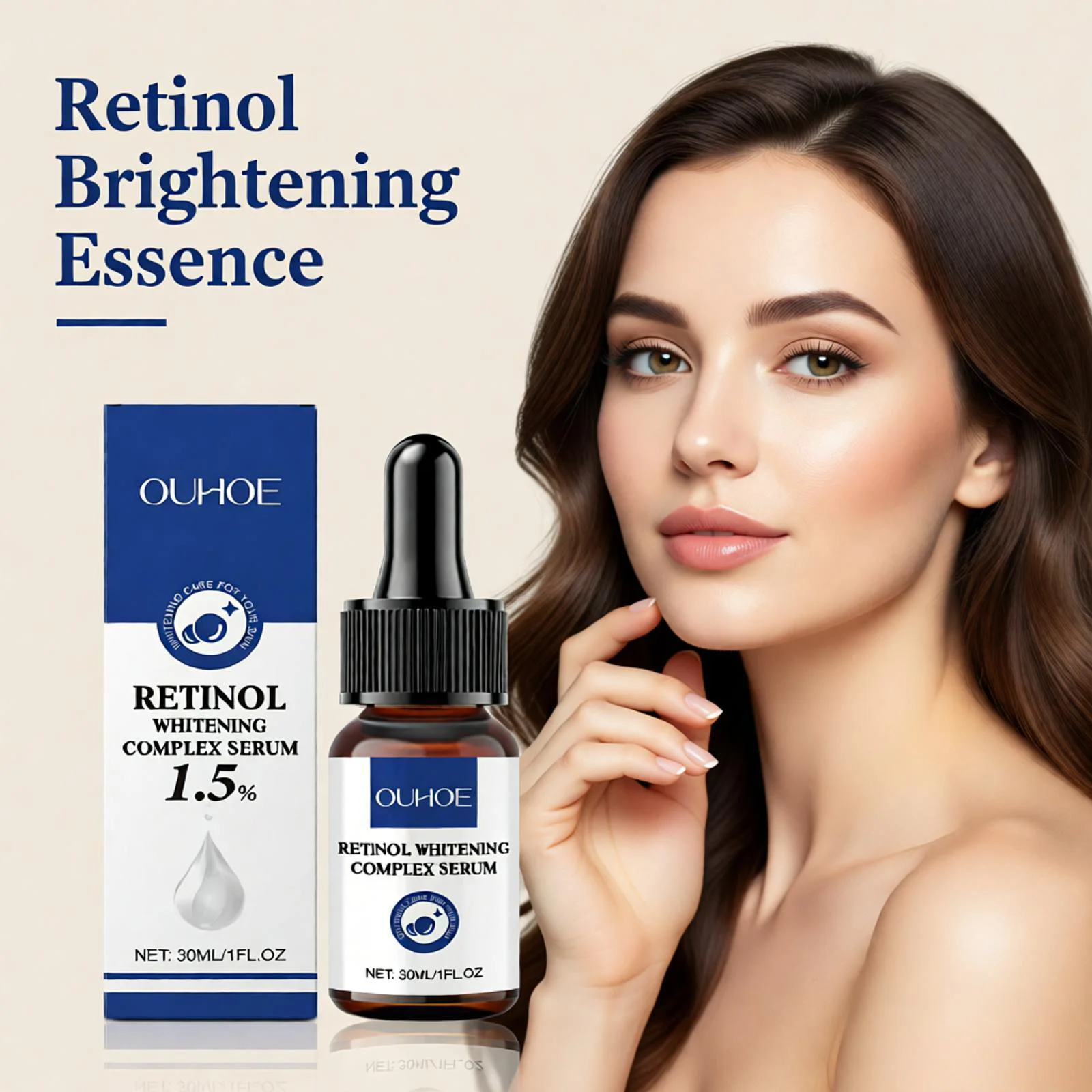 

Retinol Serum Face Brightening Improve Dullness Dark Spot Centella Asiatica Wrinkle Smooth Skin Barrier Repair Hydrating Essence